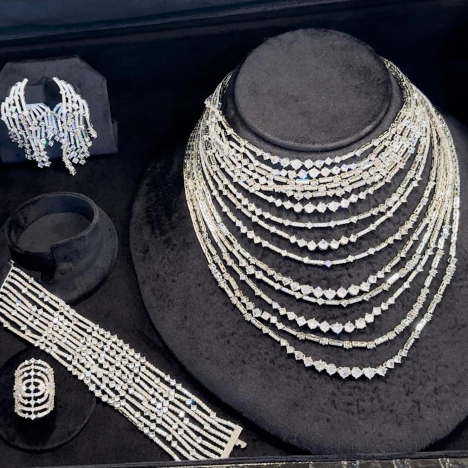 Diamond Waterfall Necklace